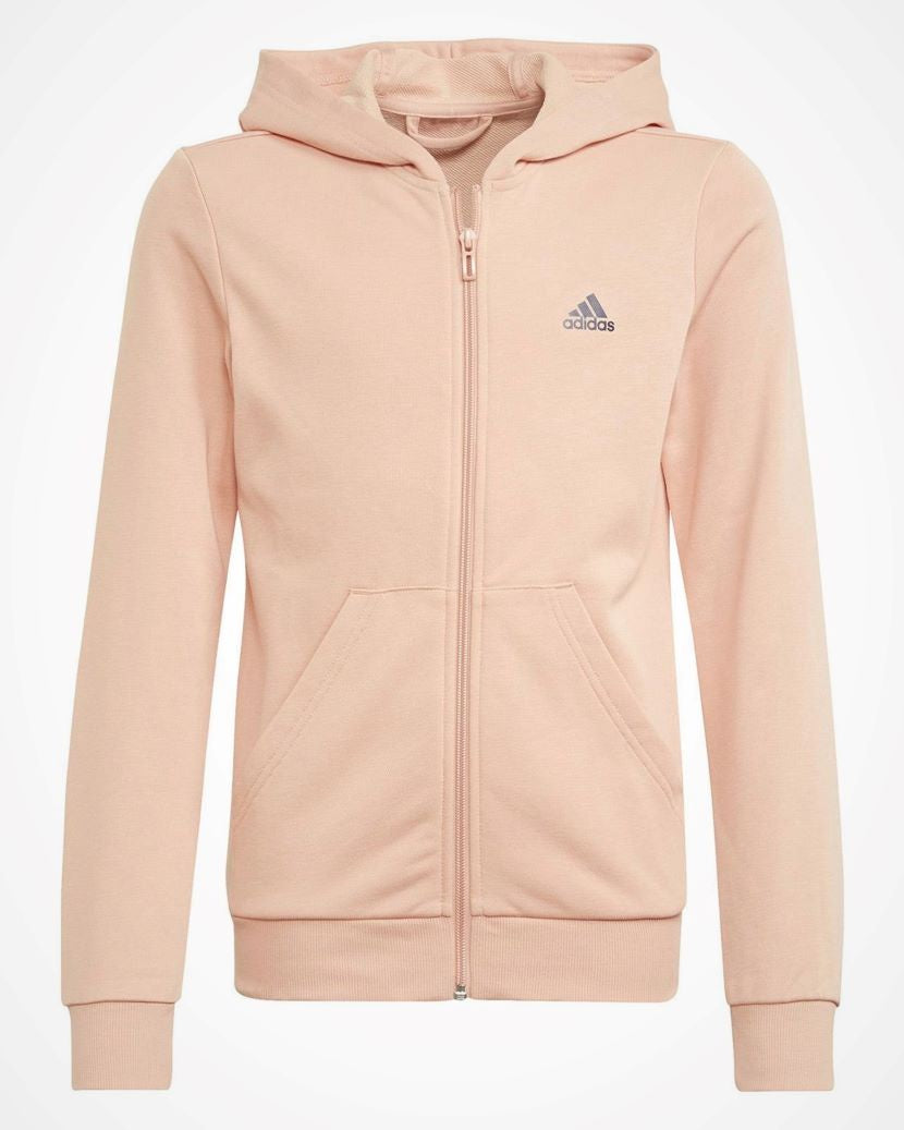 Adidas Kids Big Logo Hooded Jacket Ambient Blush