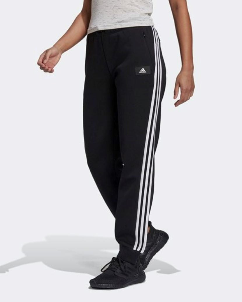 Adidas Womens Future Icons 3 Stripes Pants Black/White