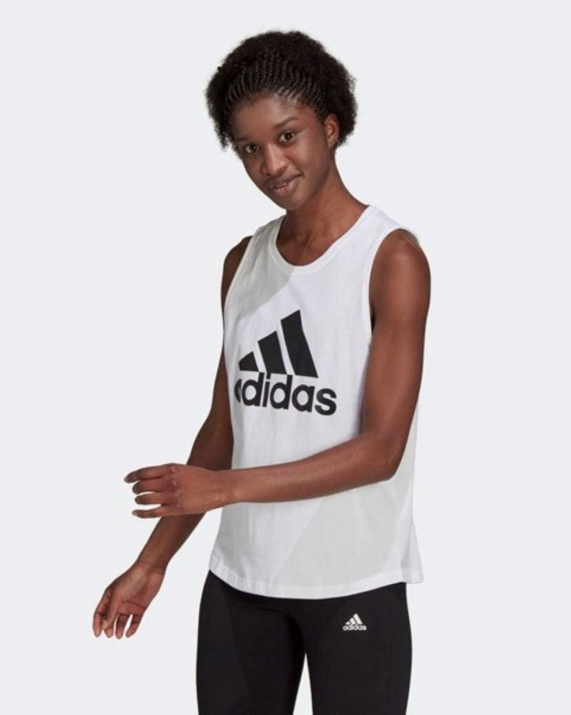 Adidas Womens Big Logo Tank White/Black
