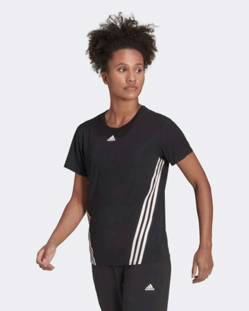 Adidas WTR Icons 3 Stripes Tee Black/White