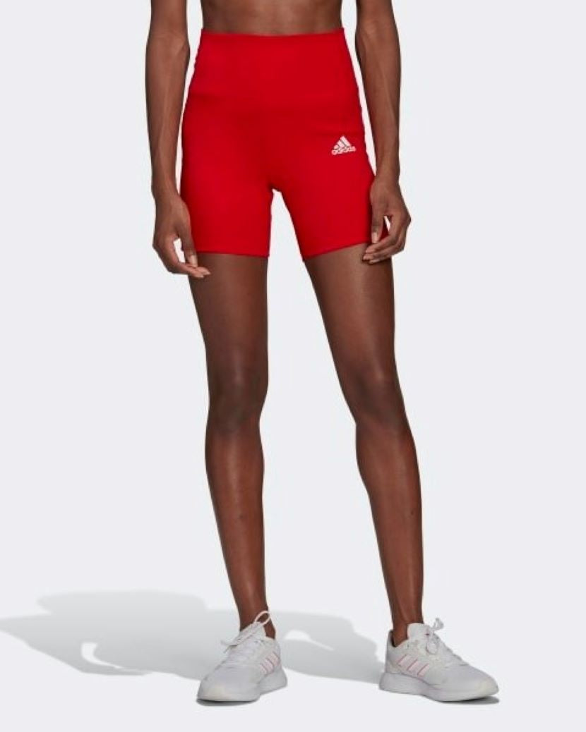 Adidas Womens Feel Brilliant Short Tights Vivid Red/White