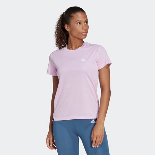 Adidas Womens Designed to Move 3 Stripes Tee Bliss Lilac