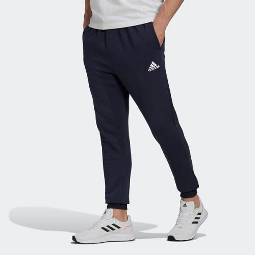 Adidas Mens Feel Cozy Tapered Fleece Pants Legend Ink/White