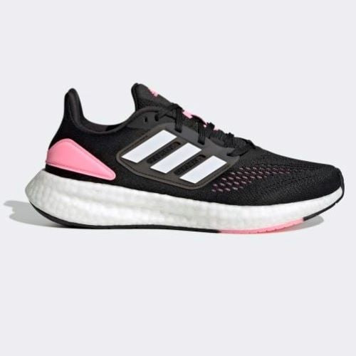 Adidas Womens Pureboost 22 Core Black/Cloud White/Beam Pink