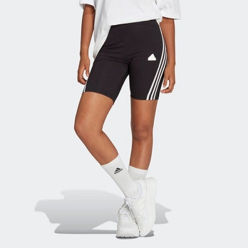 Adidas Womens Future Icons 3 Stripes Biker Short Black