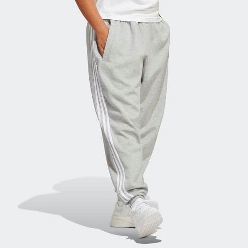 Adidas Womens 3 Stripes Regular Pants Plus Medium Grey Heather