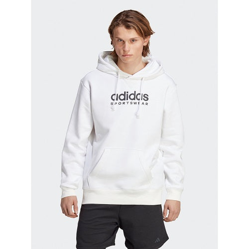 Adidas Mens All Season Graphic Hoodie White/Black