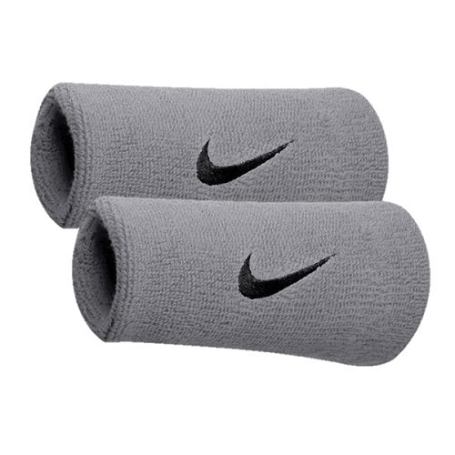 Nike Swoosh Wrist Sweatband Double silver/Black