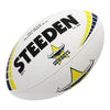 Steeden NRL Team Supporter Ball White Size 5 Cowboys