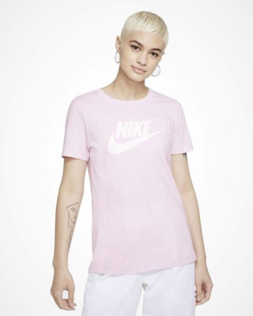 Nike Womens Icon Futura Tee Regal Pink/White