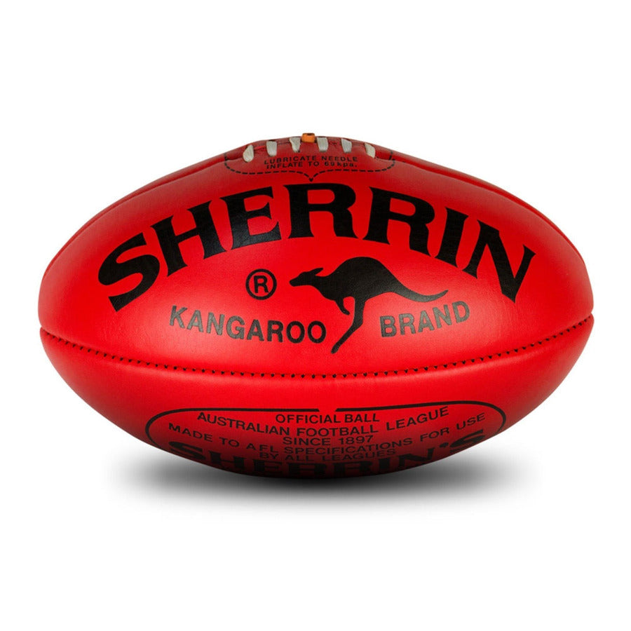 Sherrin AFL KB Red Size 5