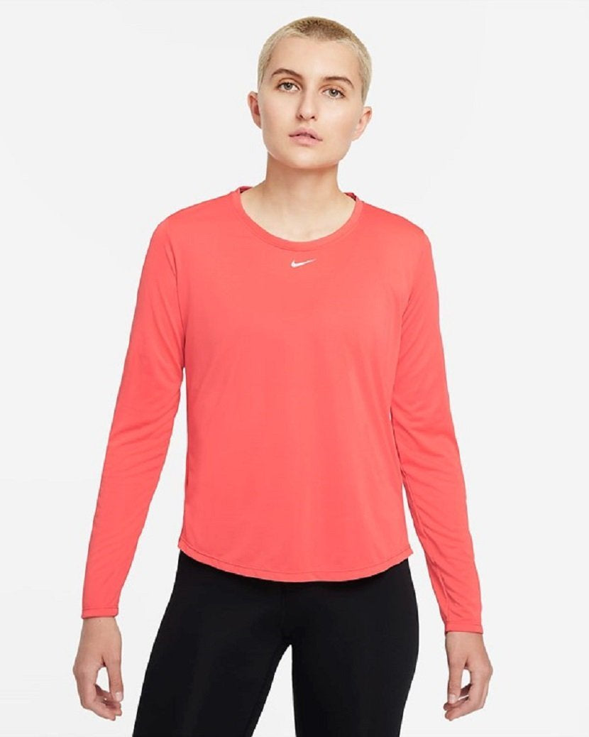 Nike Womens Dri-FIT One Long Sleeve Top Magic Ember