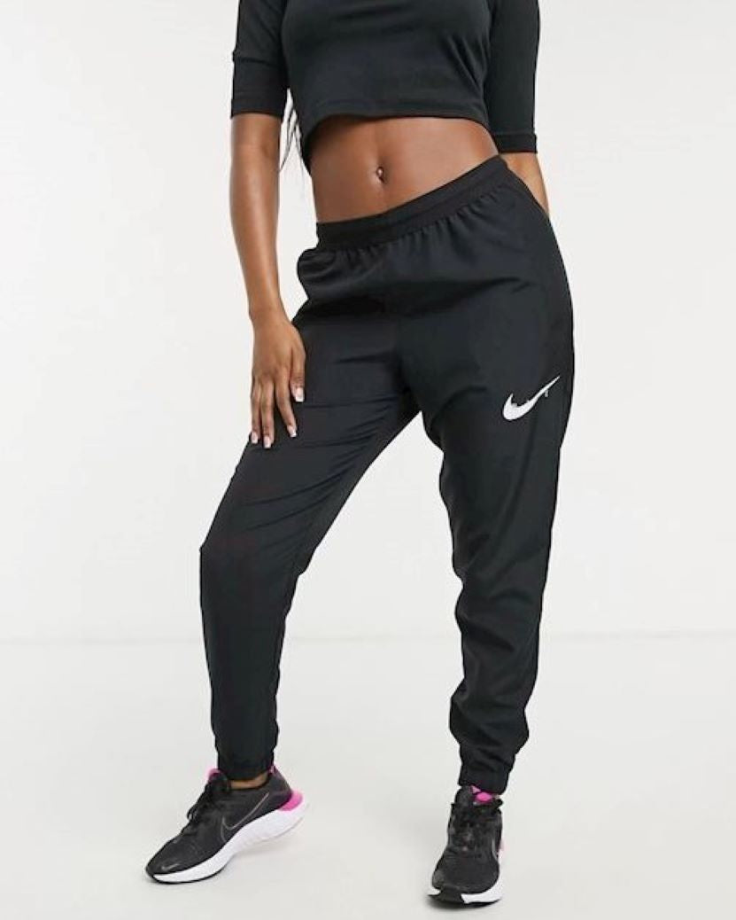 Nike Womens Swoosh Run Pant Black/White